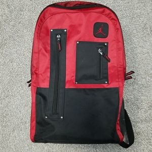 Nike Air Jordan Retro Black Red Jumpman Backpack 9A1229-344